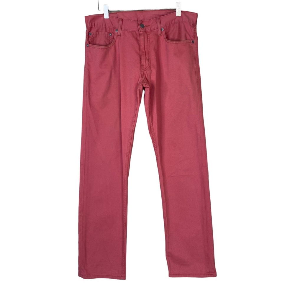 Levi's 514 Straight Leg Red Jeans Mens 33x32